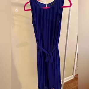 Royal blue/purple pleated dress